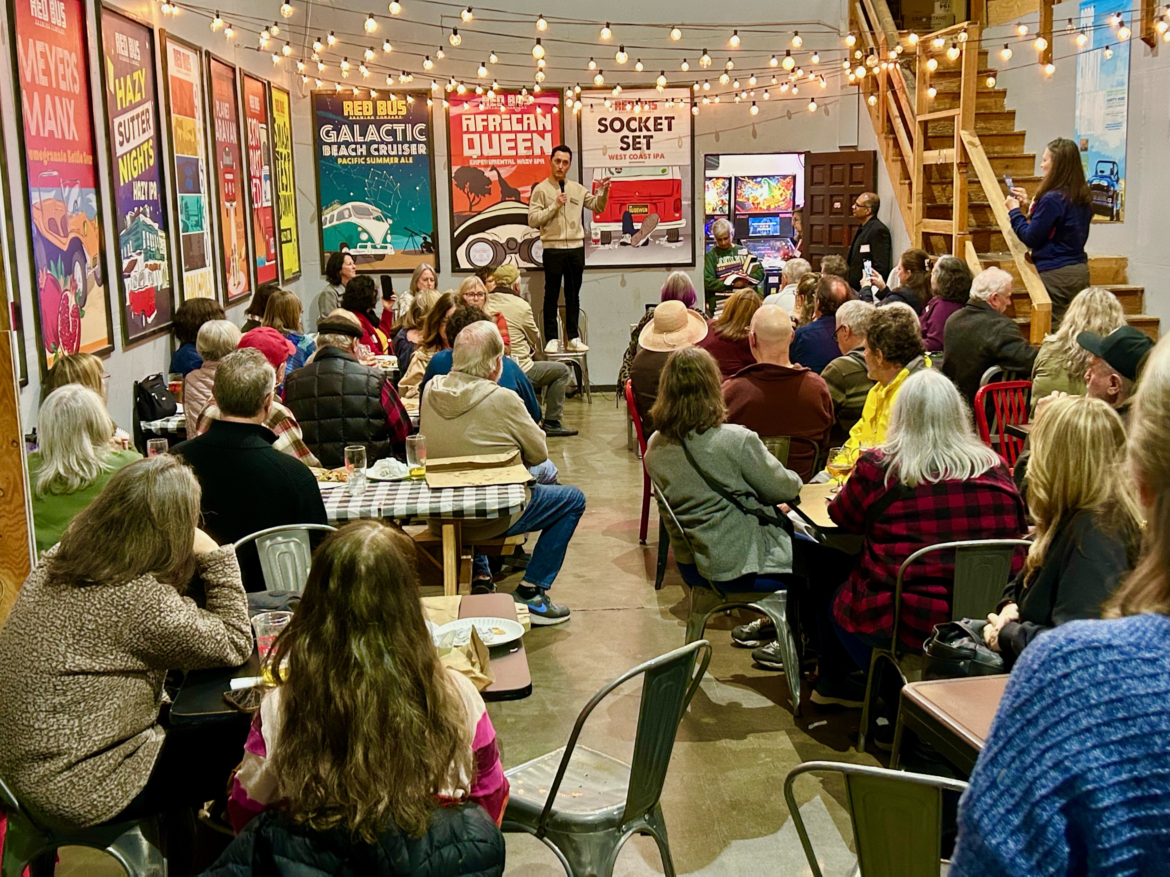 Julian at community event